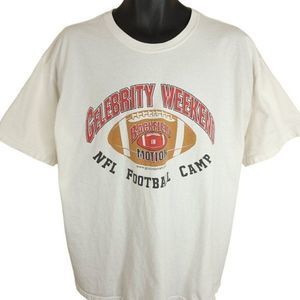 NFL Football Camp T Shirt Vintage Y2K Celebrity Weekend Backfield In Motion Mens